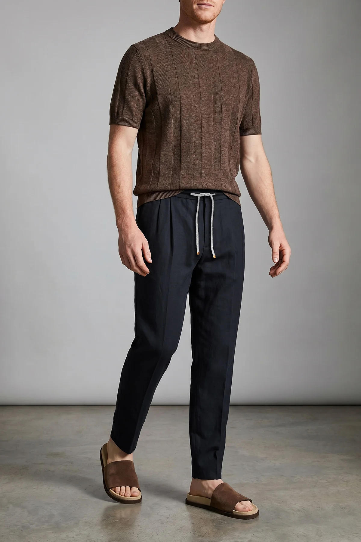linen and cotton blend pants
