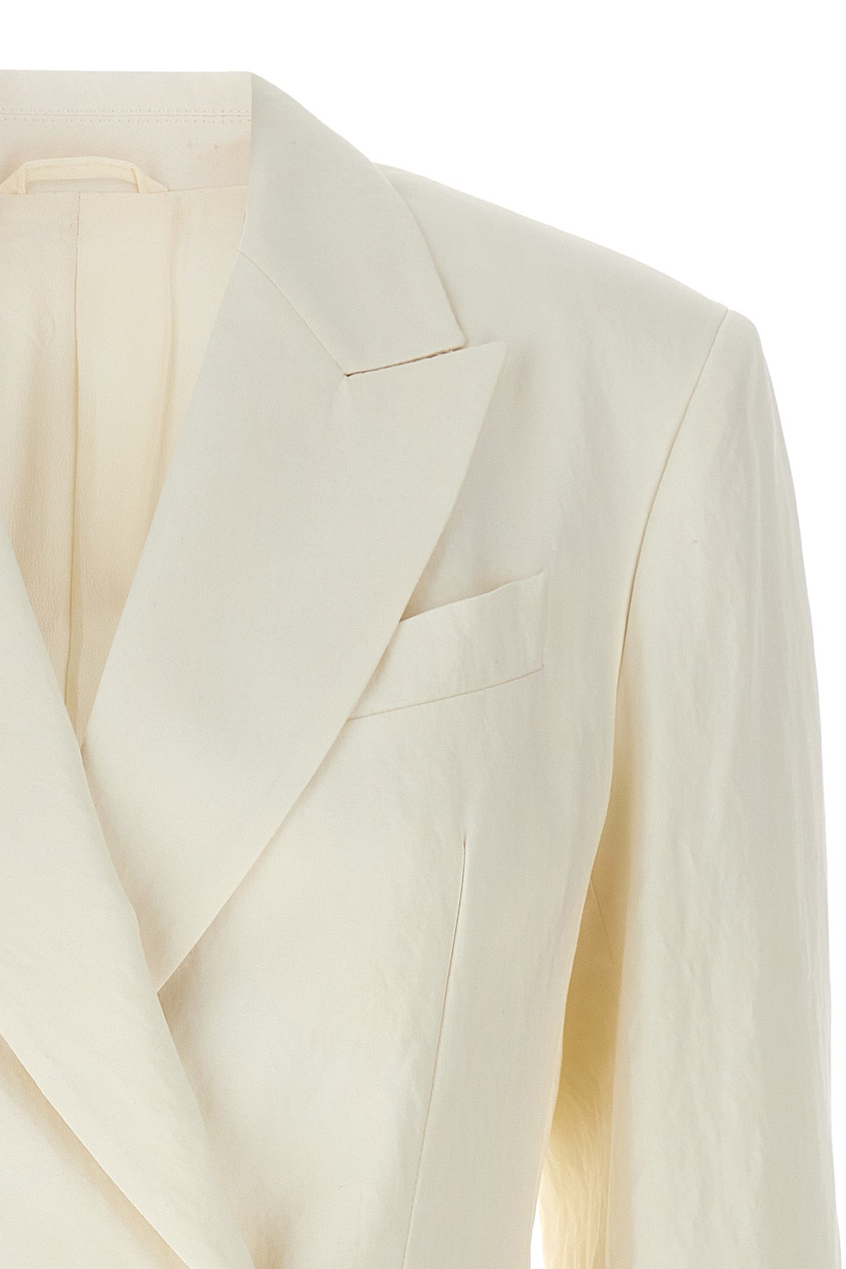 double-breasted viscose blend blazer