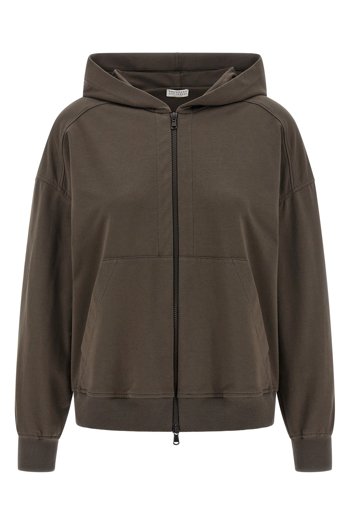 hoodie in brushed cotton