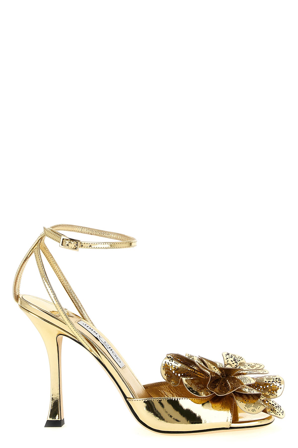 JIMMY CHOO 36 mimmi sandals in glossy laminated leather
