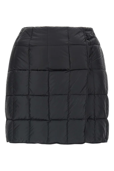 mini plahta quilted nylon skirt