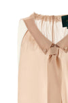 brooks semi-transparent silk top