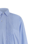 mens crazy smoking plissée shirt