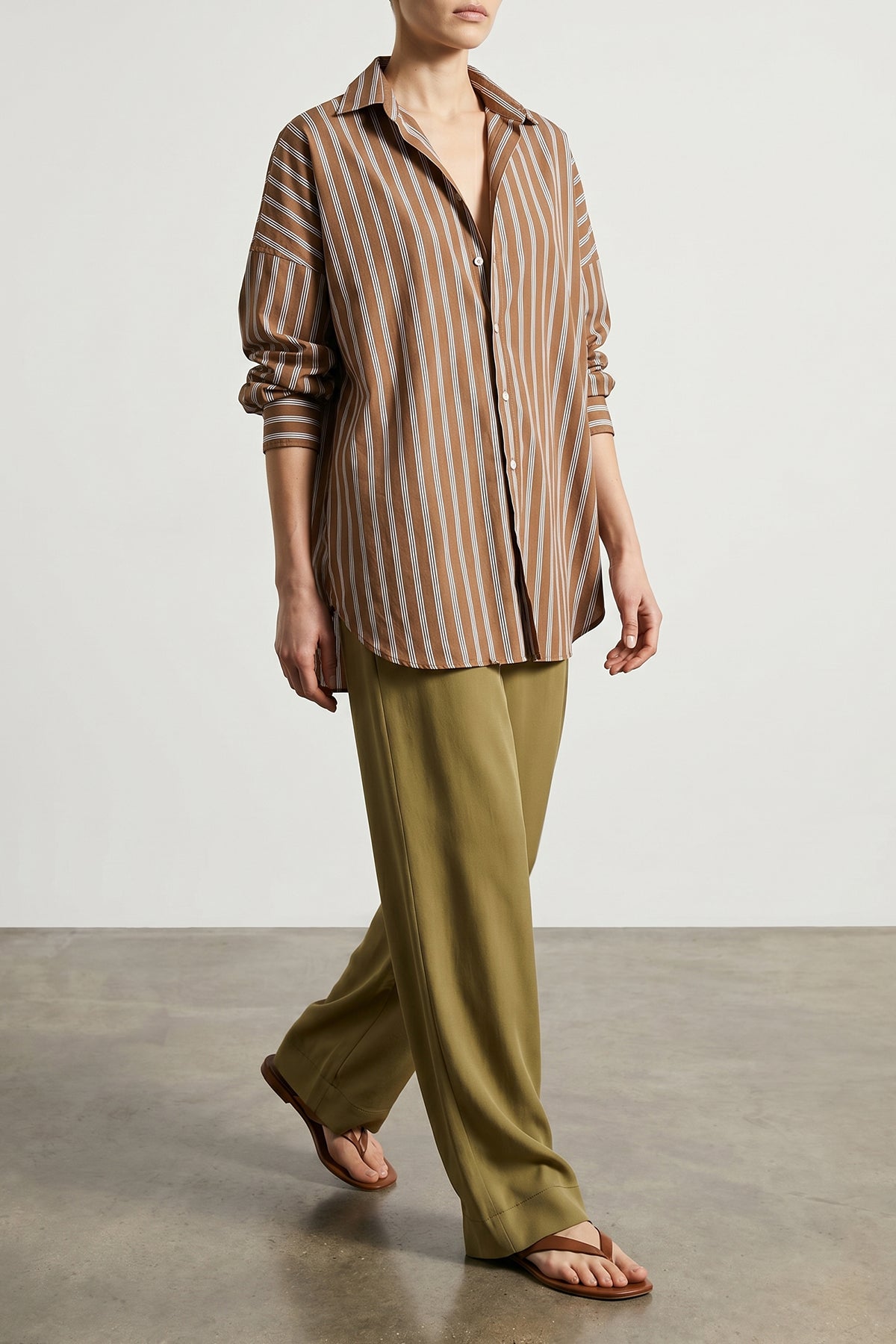 orlando striped cotton poplin shirt
