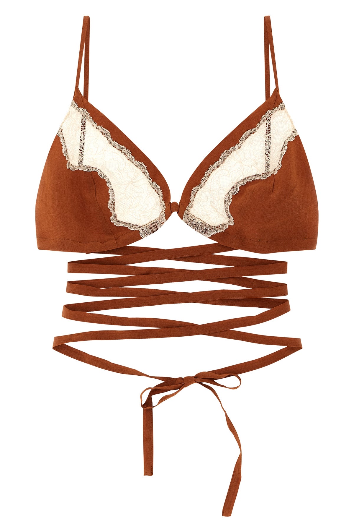 MAISON JEJIA 44 anna triangle bra in silk