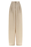 elsa crinkled satin-effect fabric pants