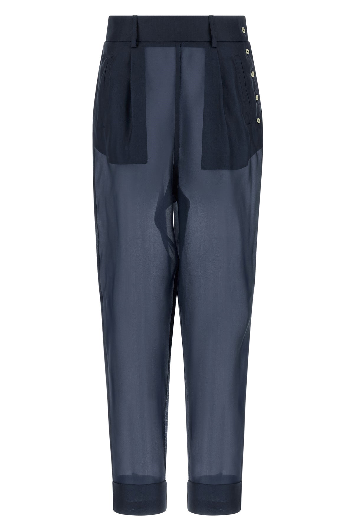 MAISON JEJIA 40 giulio semi-transparent silk trousers