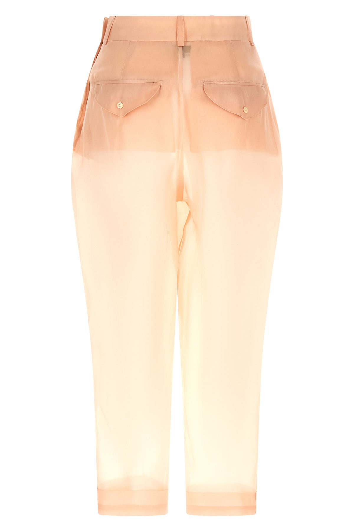 MAISON JEJIA 40 giulio semi-transparent silk trousers
