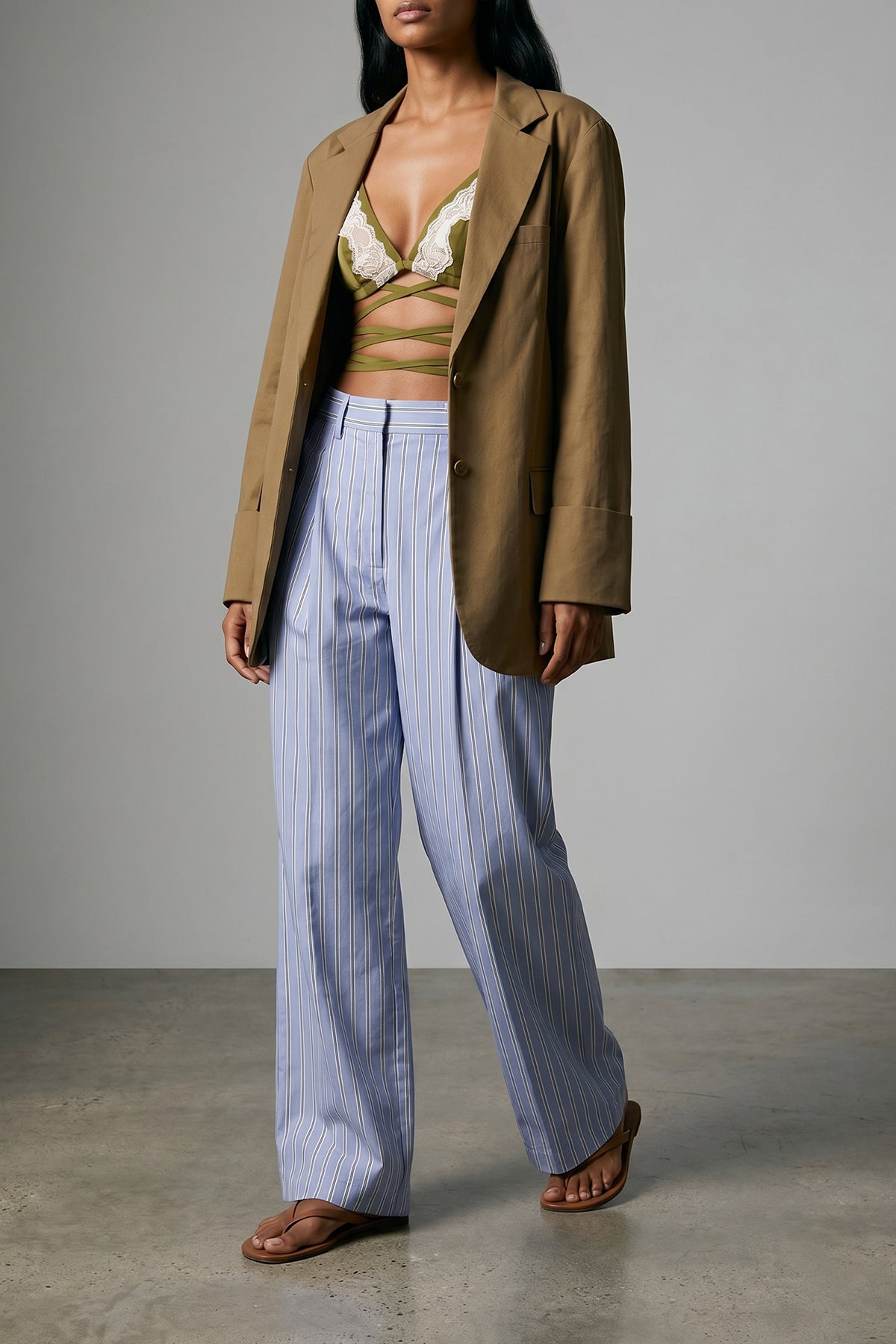 MAISON JEJIA 38 birkin single-breasted deconstructed cotton blazer