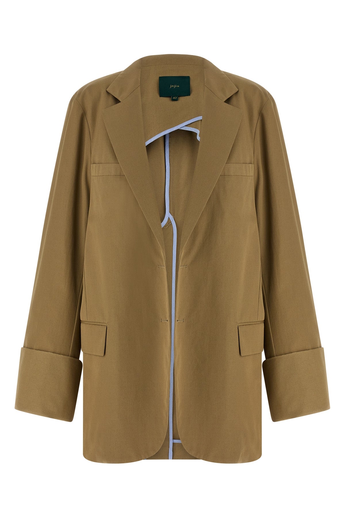 MAISON JEJIA 38 birkin single-breasted deconstructed cotton blazer