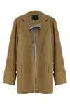 birkin single-breasted deconstructed cotton blazer