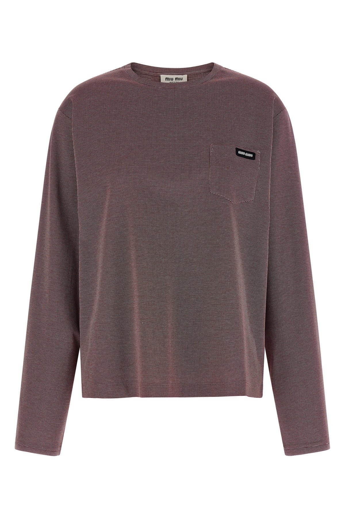 MIU MIU M striped jacquard jersey t-shirt