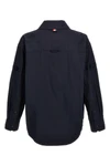 snap front ripstop nylon overshirt