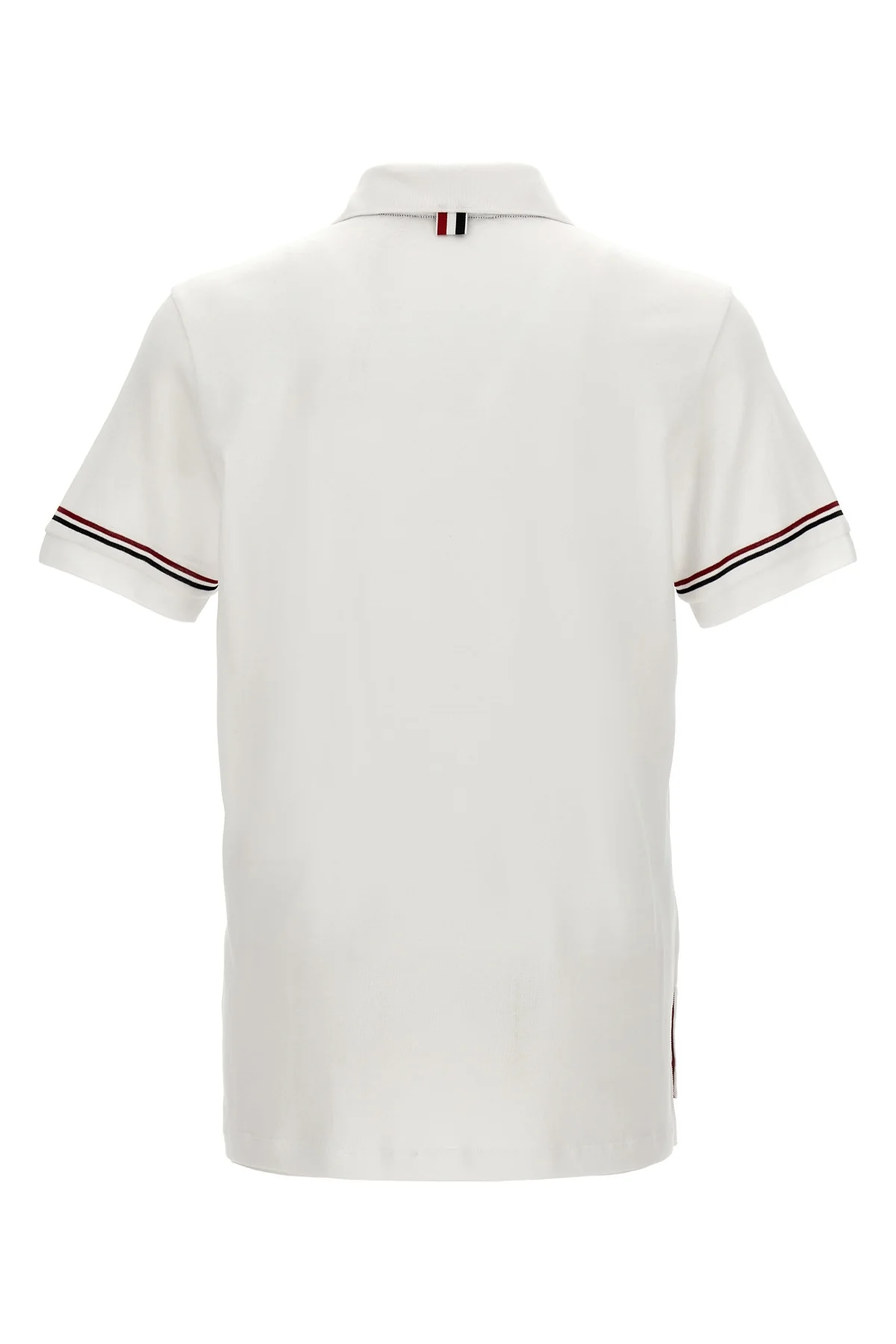 THOM BROWNE 4 piqué cotton polo shirt