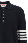textured piqué cotton polo shirt