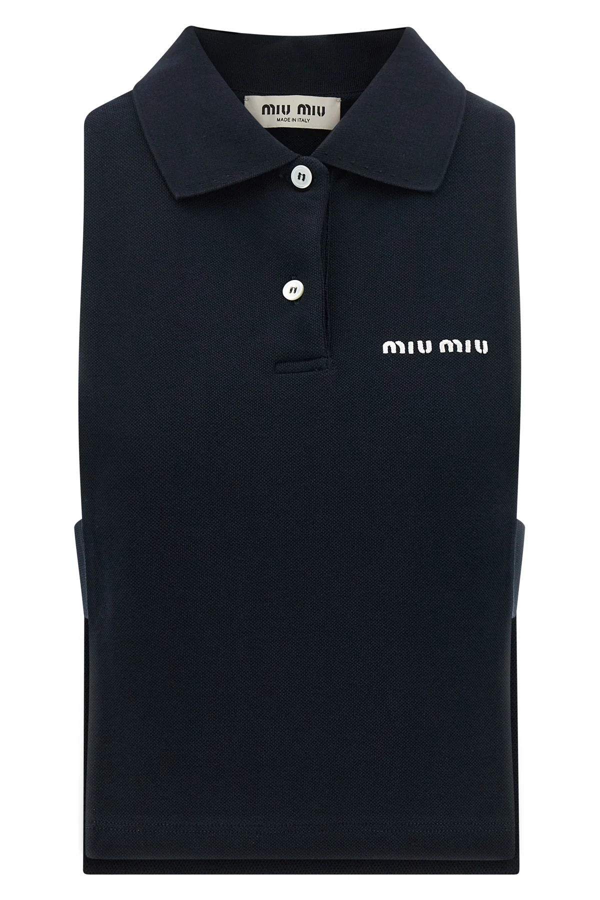 polo top in lightweight cotton piquet
