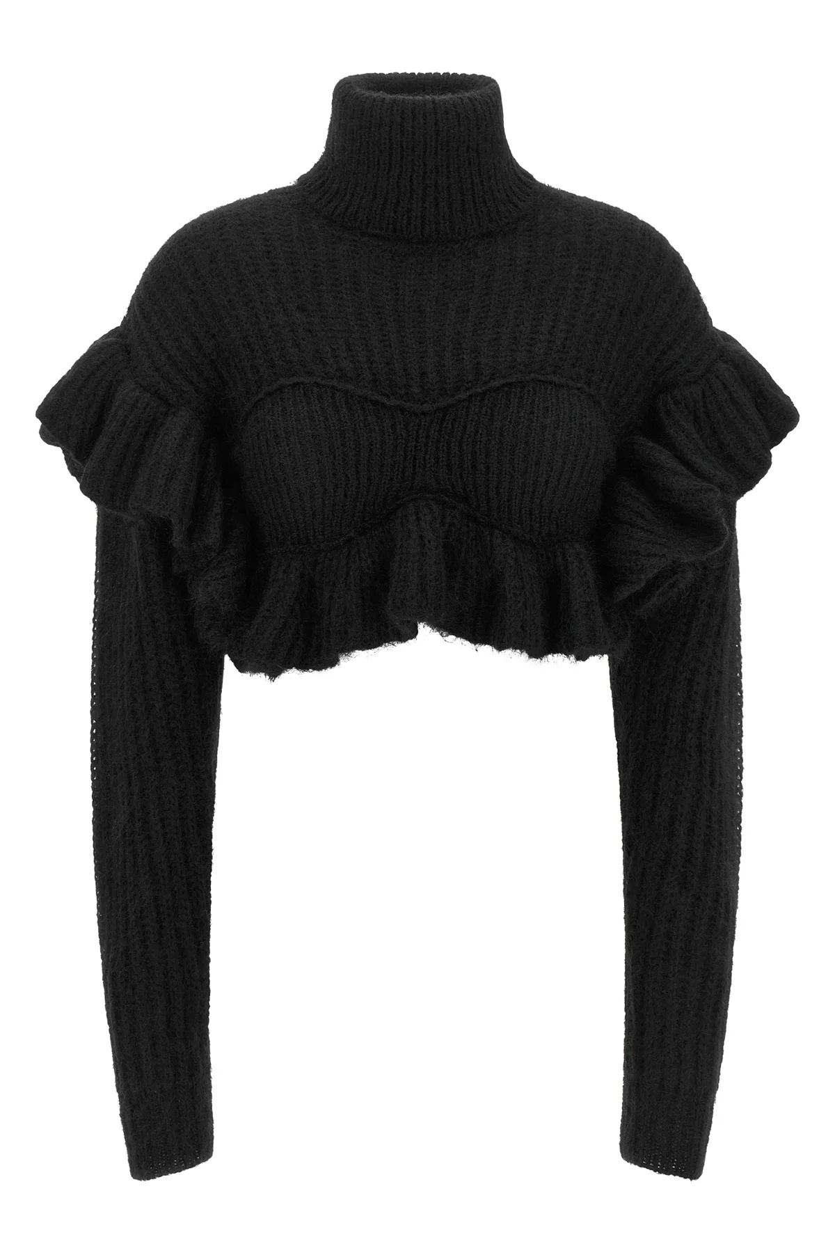 ELISABETTA FRANCHI 38 the elisabetta franchi sweater redefines the volumes of contemporary knitwear th