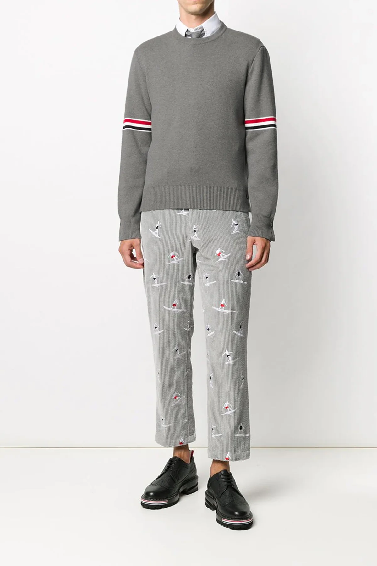 THOM BROWNE 3 thick cotton classic sweater