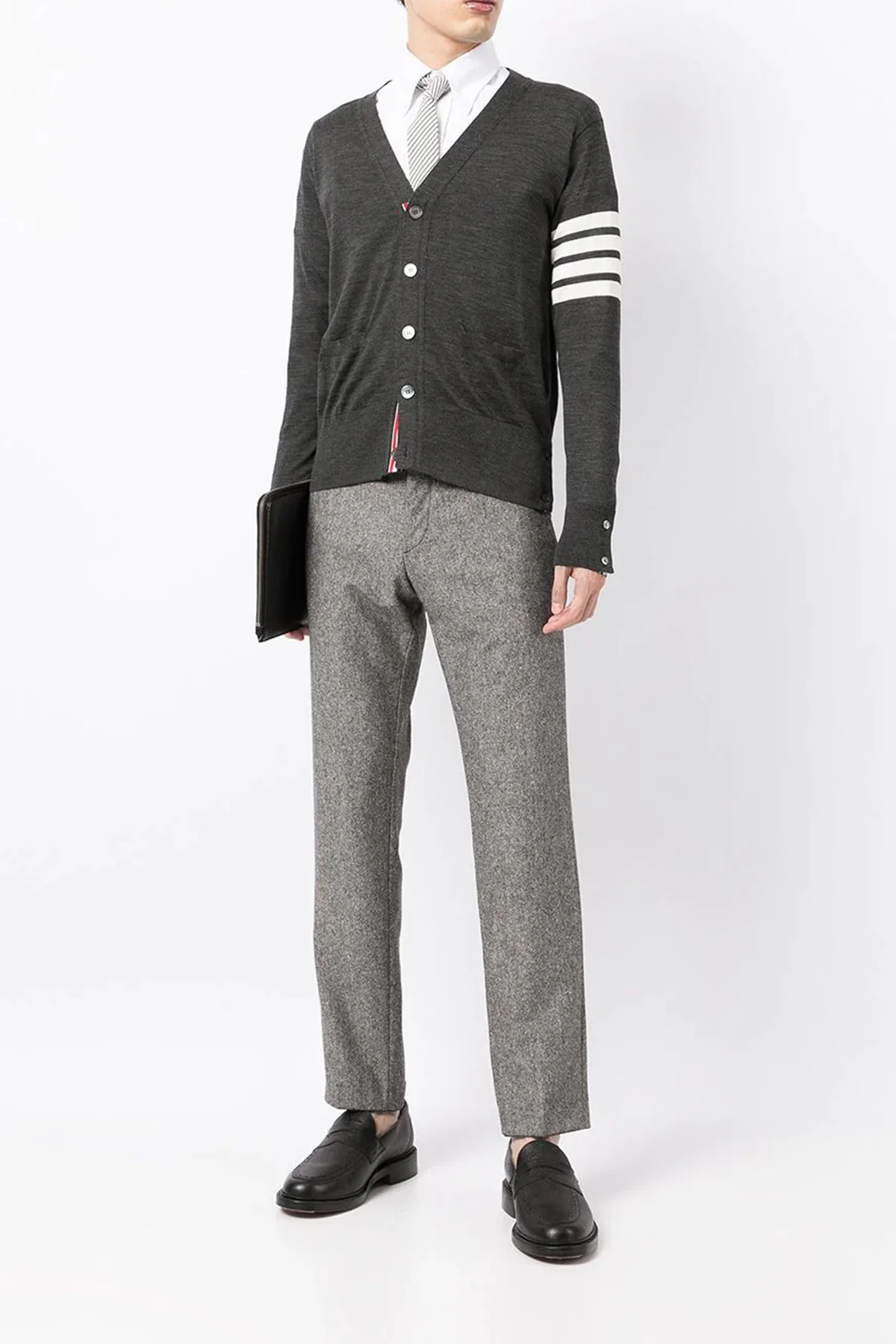 THOM BROWNE 2 merino wool cardigan