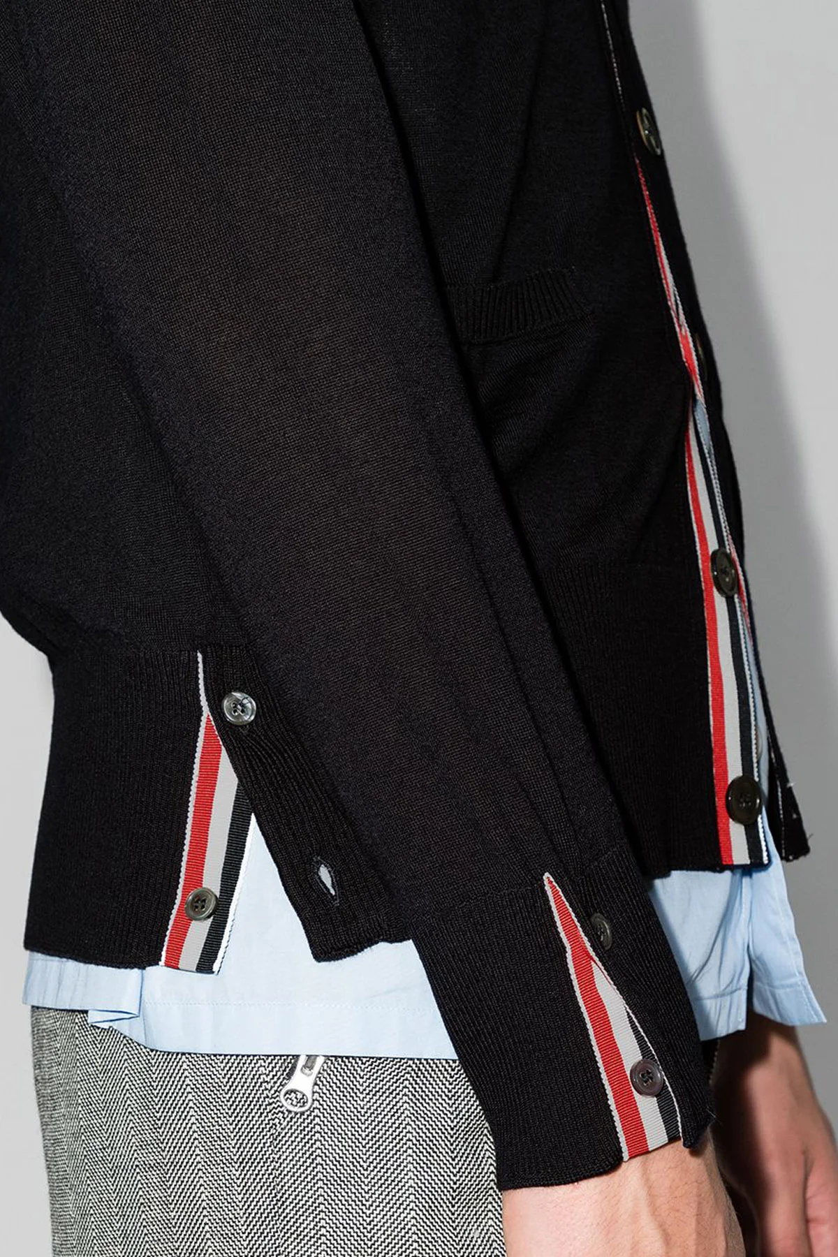 THOM BROWNE 2 merino wool cardigan