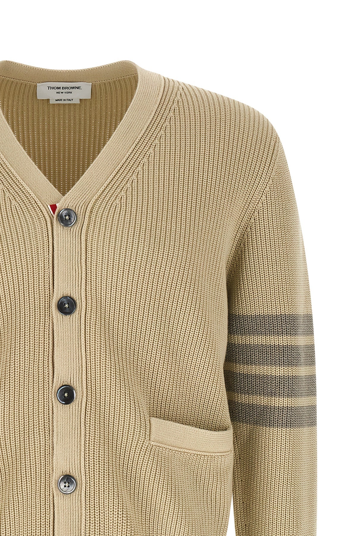 garment dye cotton knit cardigan