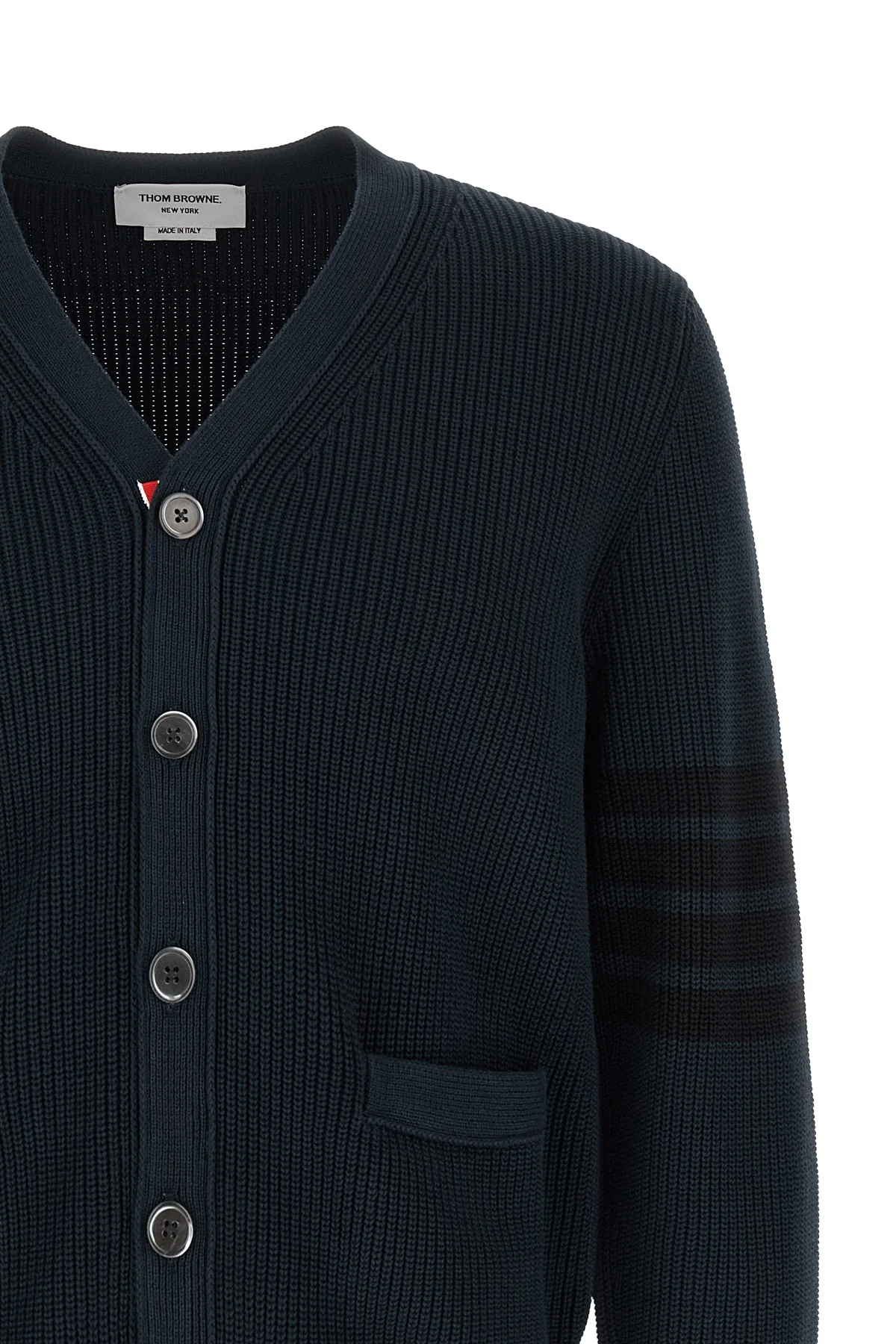 garment dye cotton knit cardigan