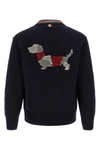 the thom browne cardigan in a fine wool and mohair blend
