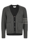 the thom browne 2-in-1 v-neck cardigan