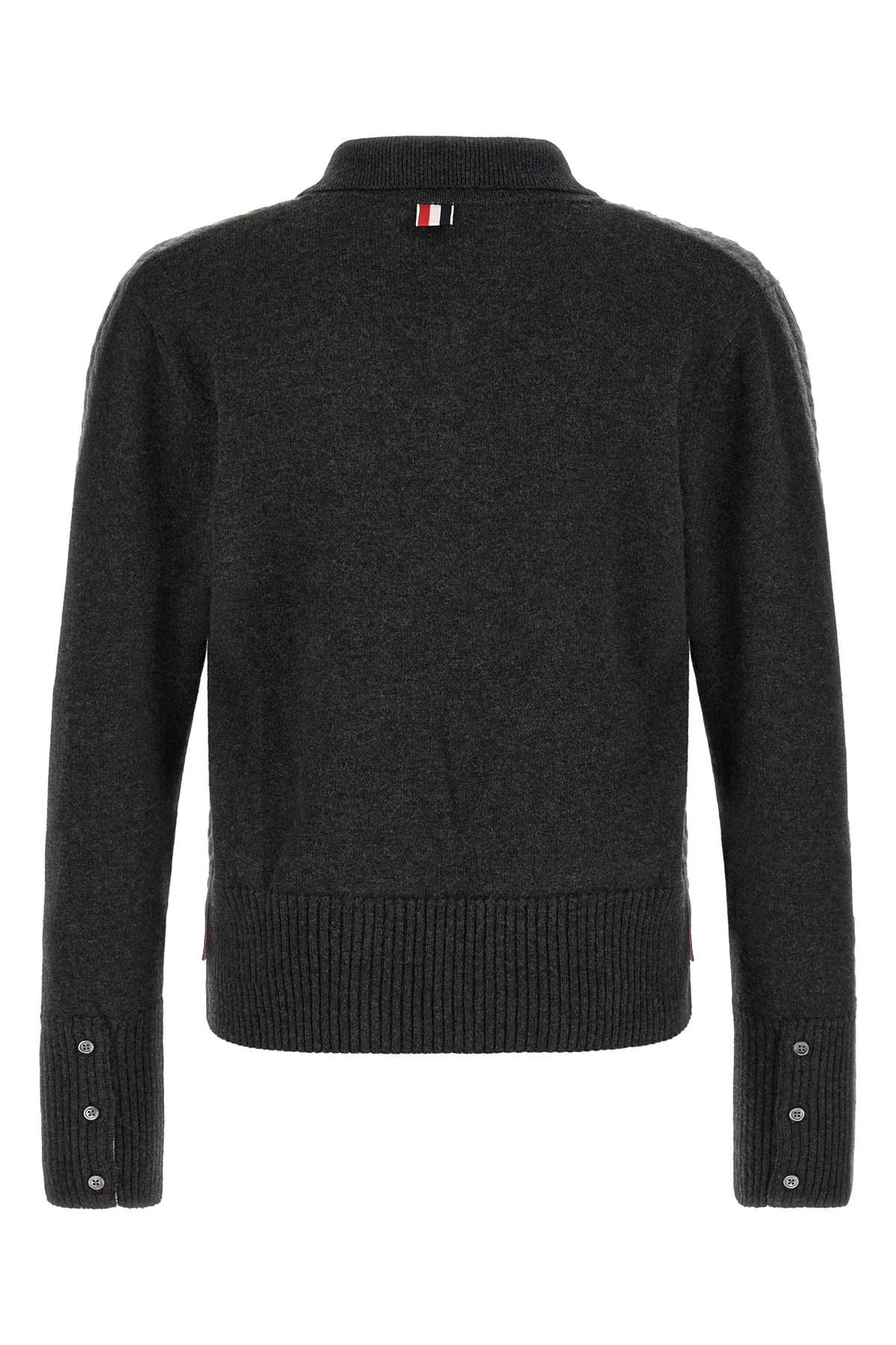 THOM BROWNE 2 the thom browne 2-in-1 trompe loeil long-sleeve polo shirt