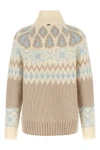 the herno high neck sweater in wool and cashmere blend stands out for its jacqua