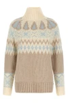 the herno high neck sweater in wool and cashmere blend stands out for its jacqua