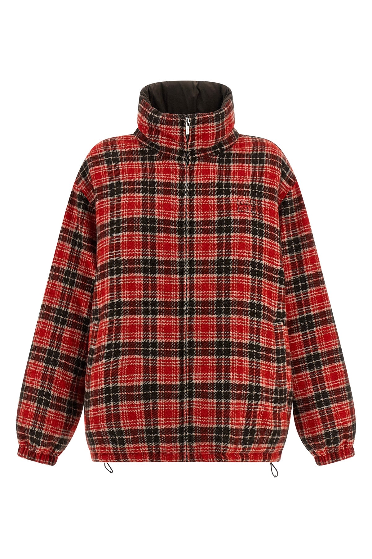 MIU MIU 38 reversible down jacket in plain tec