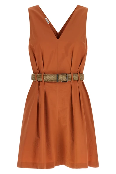 twill mini dress techno cotton texture