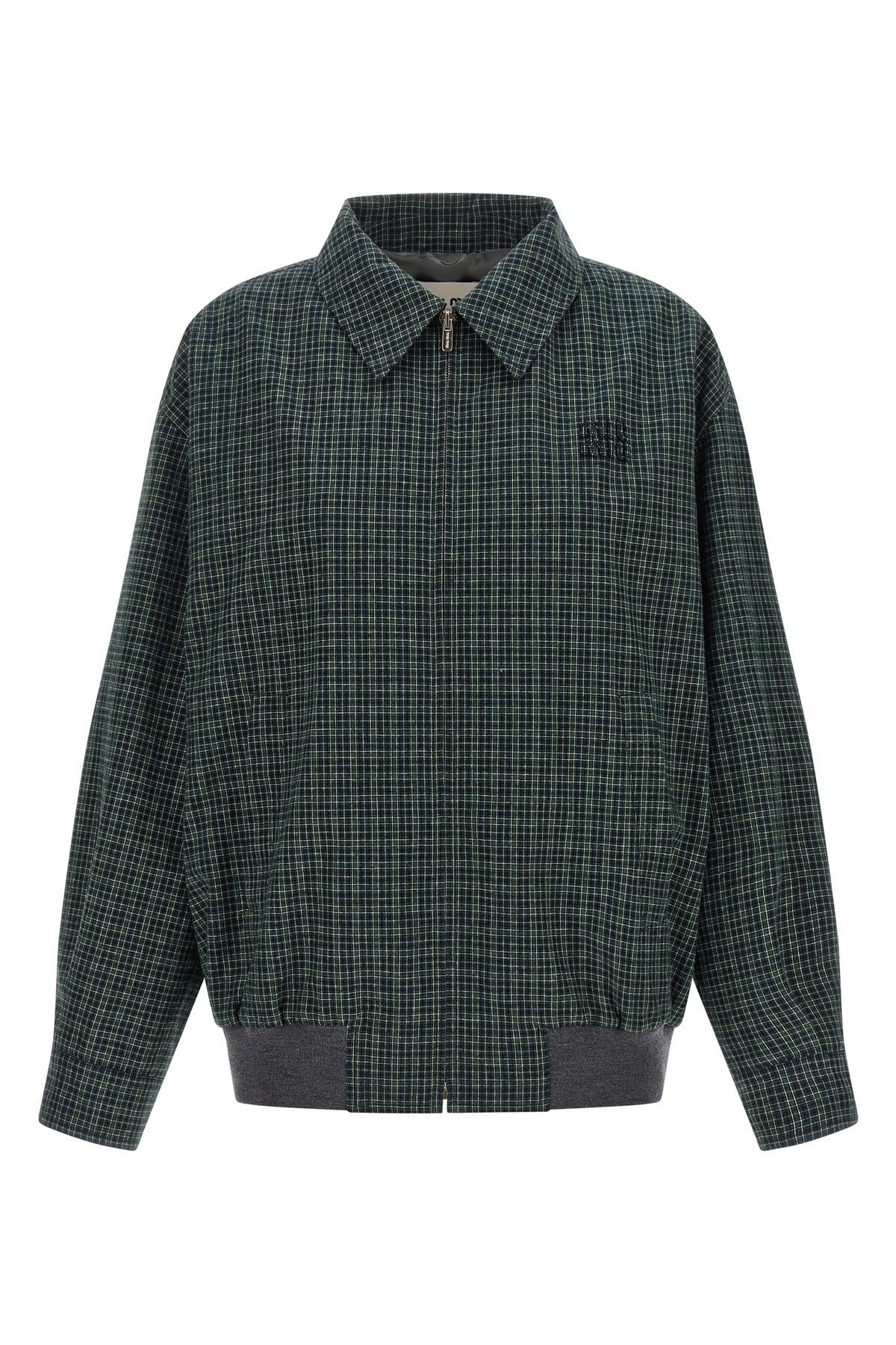 MIU MIU 38 the miu miu blouson jacket redefines the codes of casual outerwear through a rel