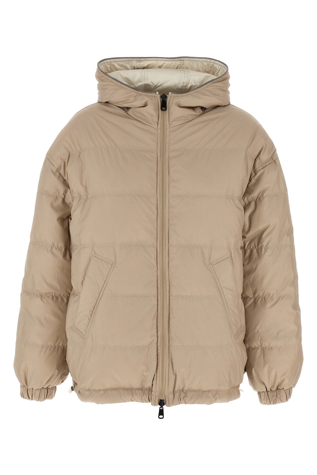 BRUNELLO CUCINELLI 44 reversible nylon down jacket