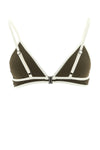 triangle bikini top in techno jersey