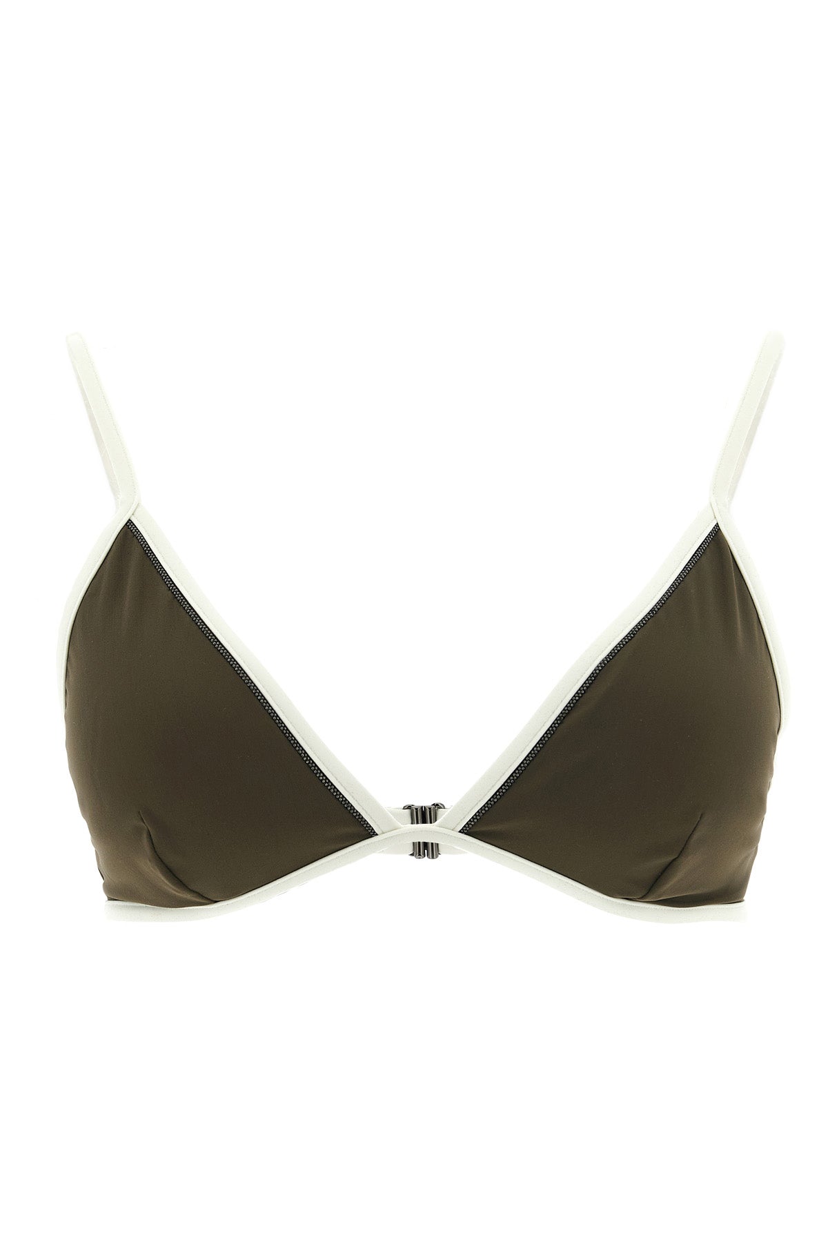 BRUNELLO CUCINELLI 40 triangle bikini top in techno jersey