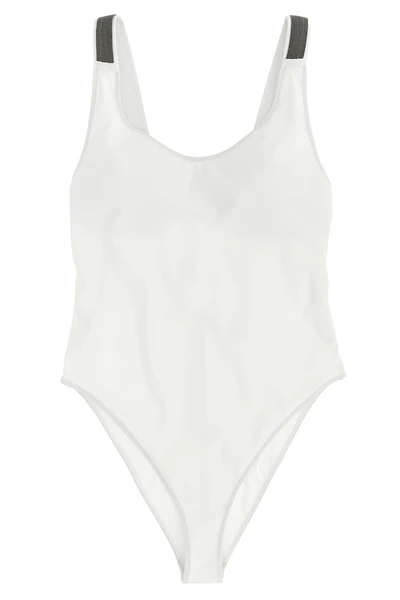 one-piece swimsuit in techno jersey