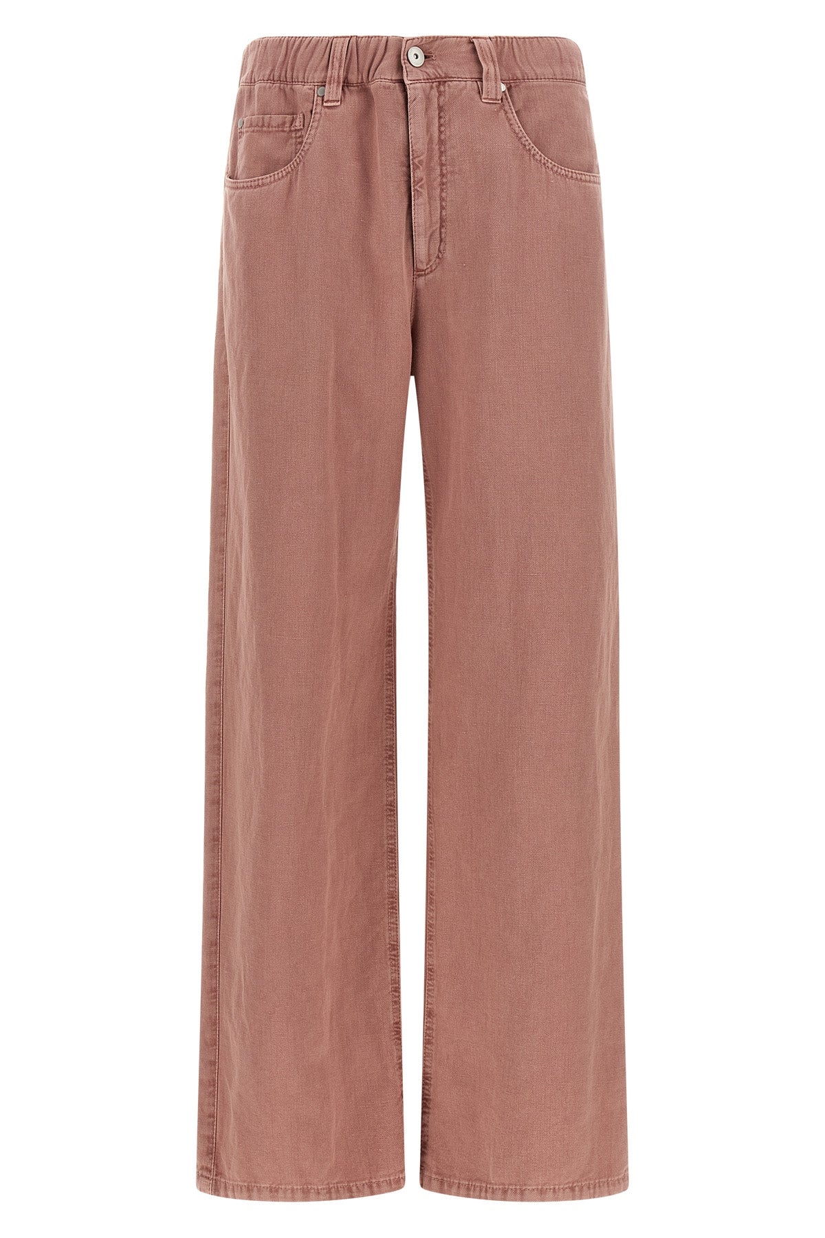 BRUNELLO CUCINELLI 42 contemporary trousers in cotton and linen cover