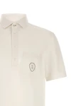 polo shirt in light virgin wool canvas