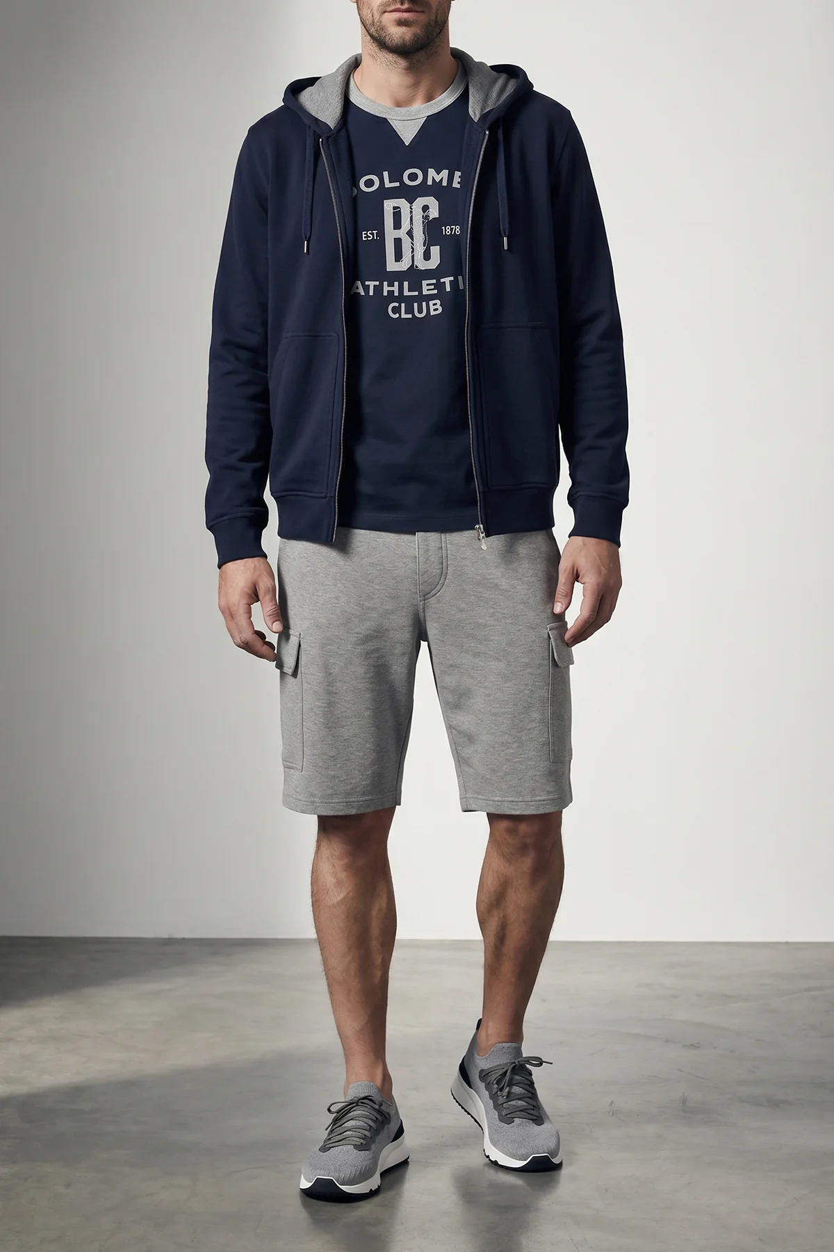 cargo bermuda shorts in cotton