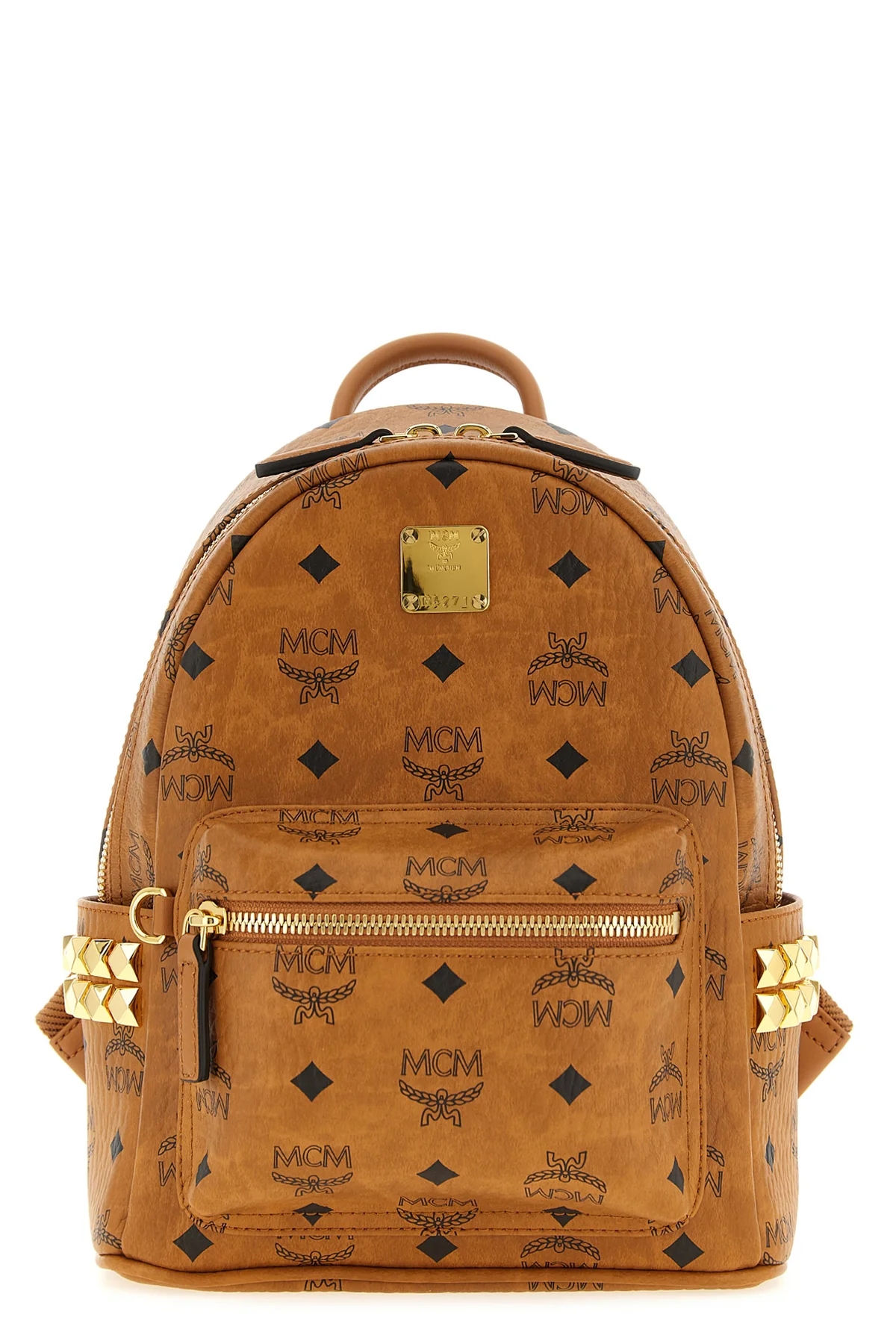 MCM OS the mcm stark mini backpack is made of the famous visetos canvas