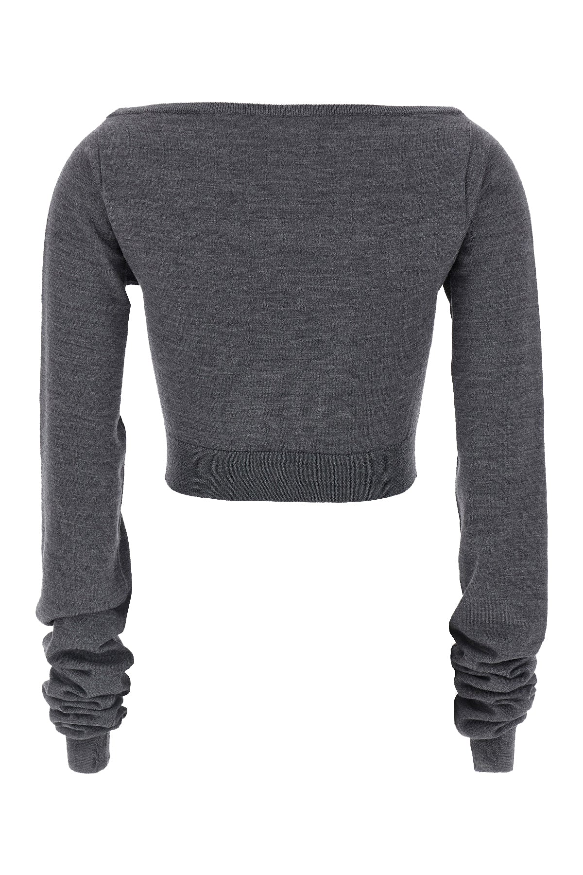 wool knit crop top