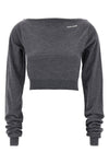 wool knit crop top