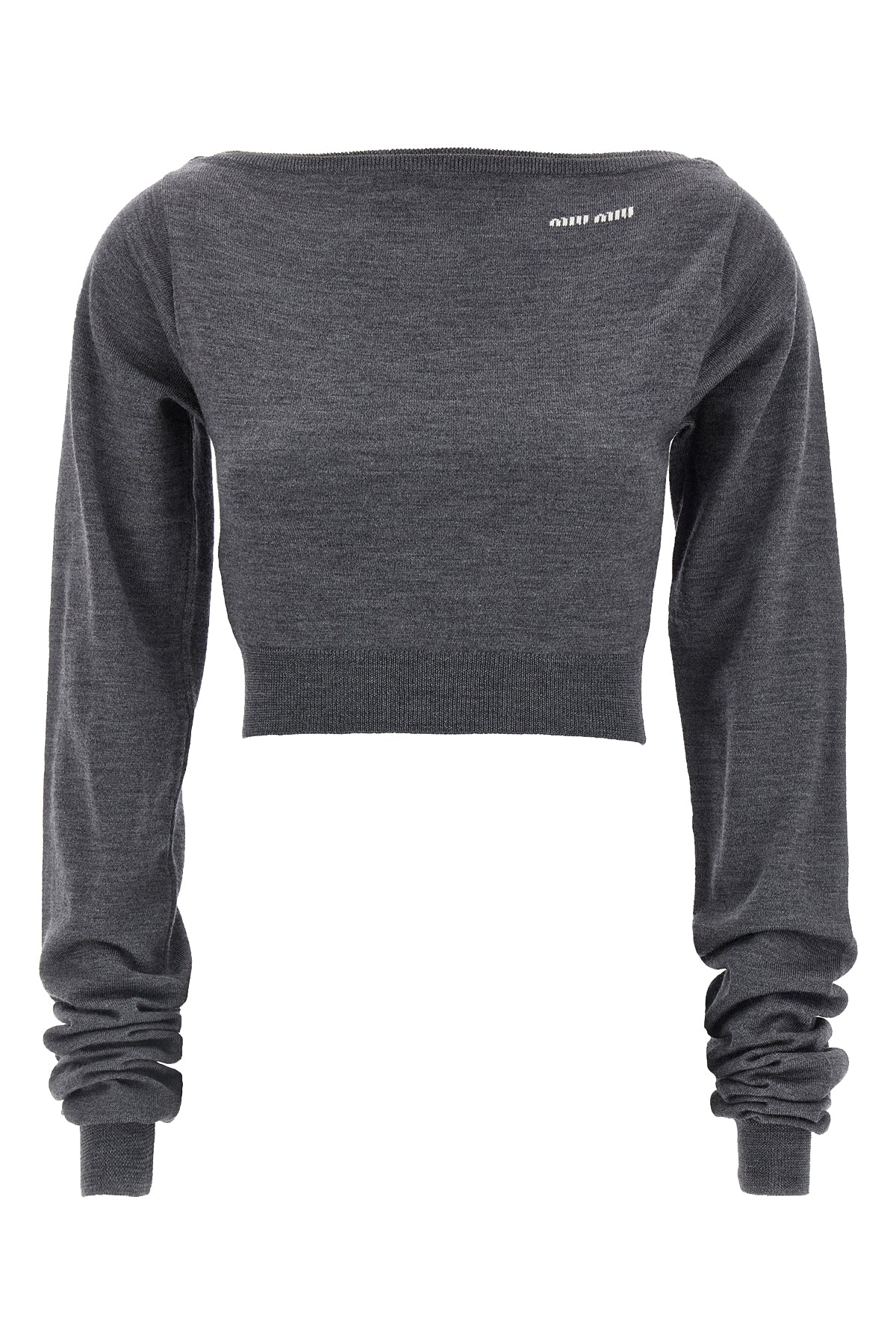 wool knit crop top