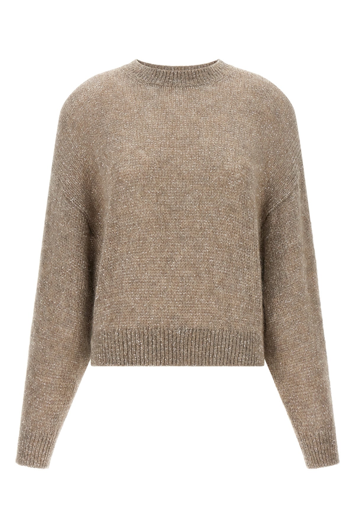BRUNELLO CUCINELLI M diamante knitted mohair and alpaca blend sweater