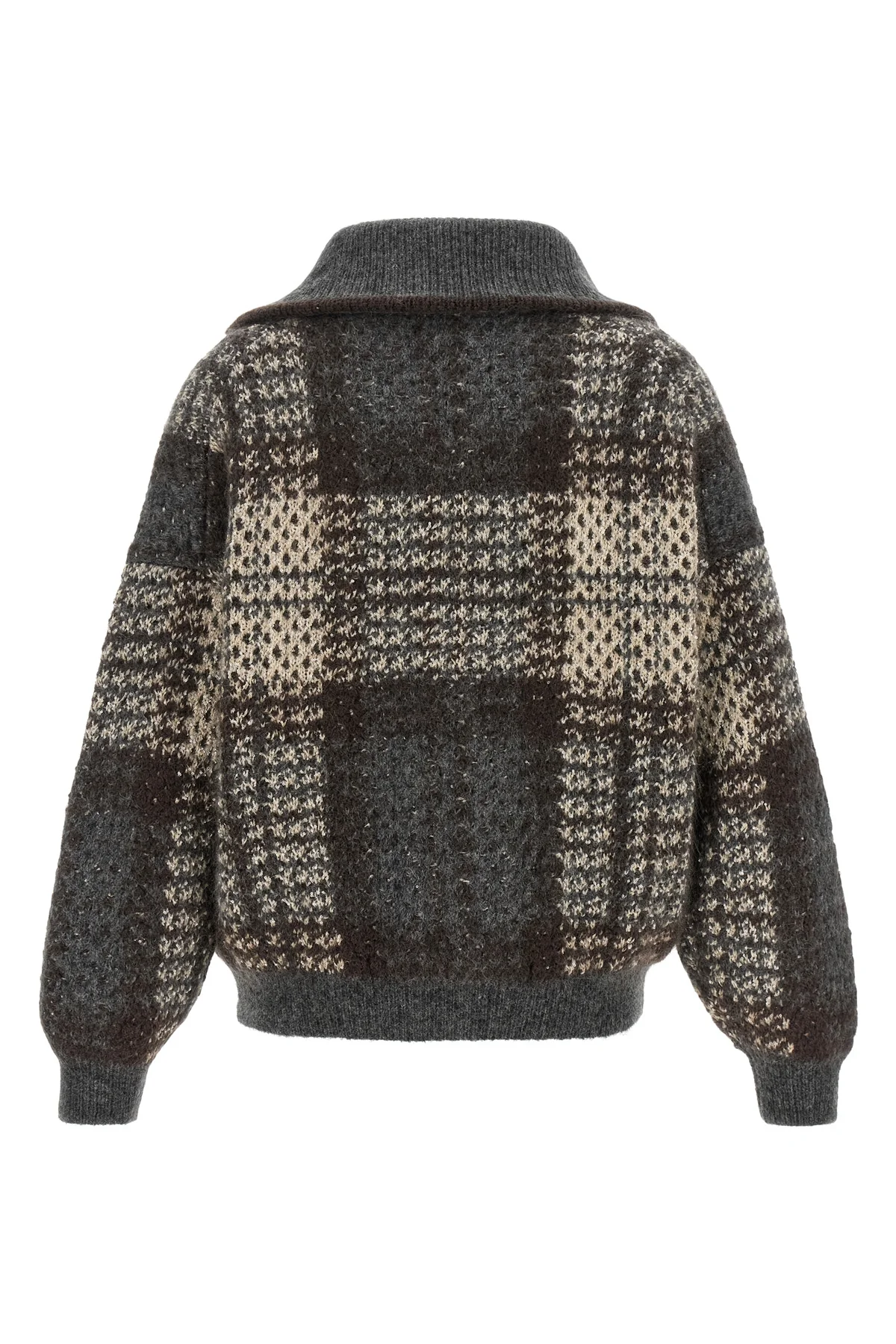 the double dazzling tartan cardigan by brunello cucinelli reinterprets outerwe
