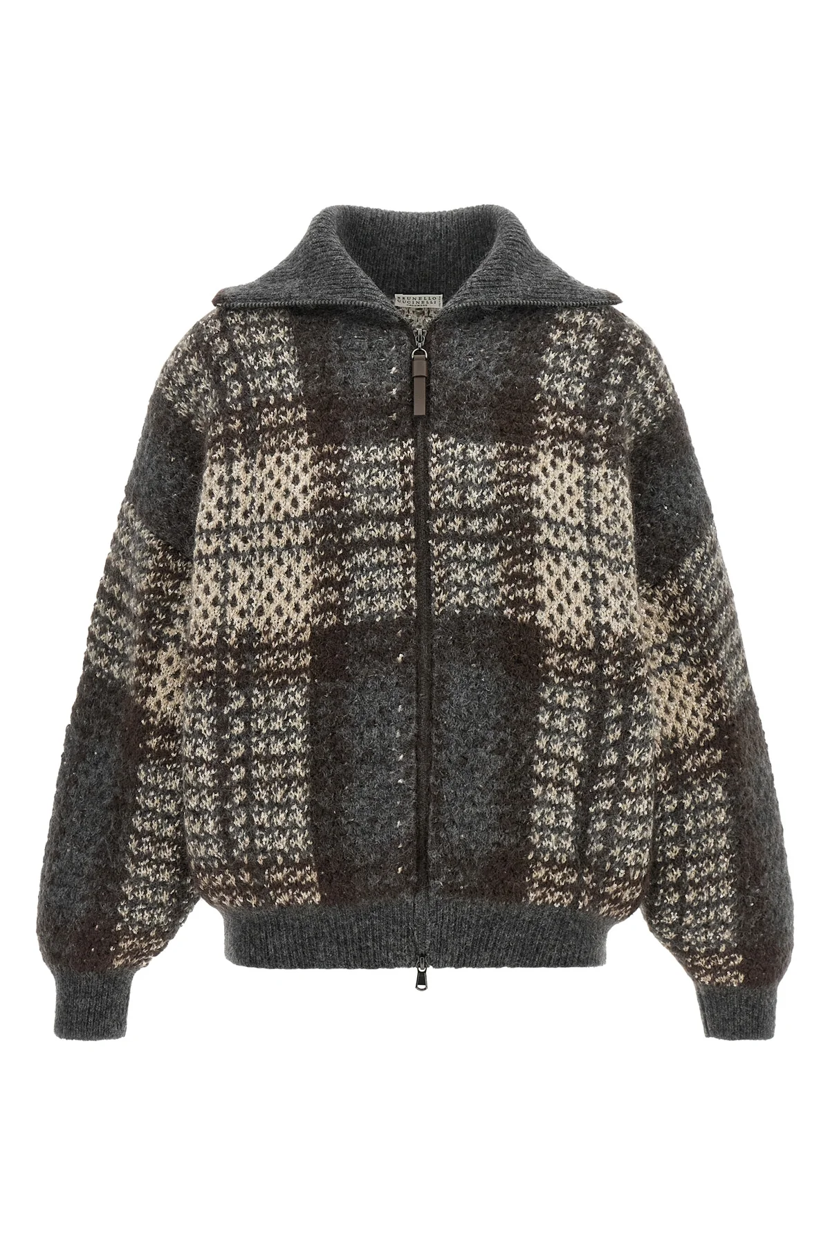 BRUNELLO CUCINELLI S the double dazzling tartan cardigan by brunello cucinelli reinterprets outerwe