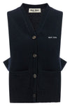 shaved cashmere vest