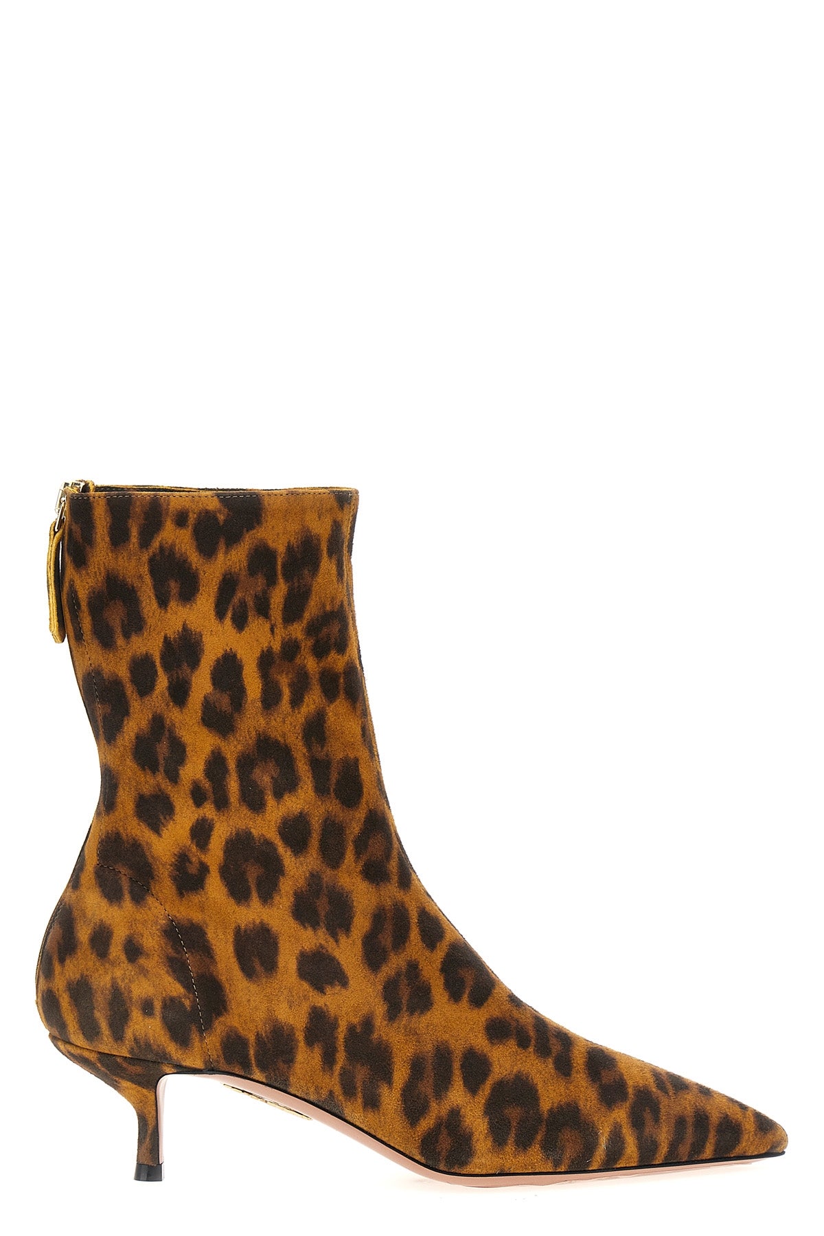 AQUAZZURA 37.5 montmartre leopard animalier suede ankle boots